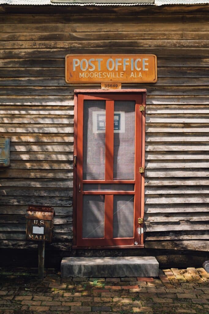 Historic Mooresville, Alabama post office