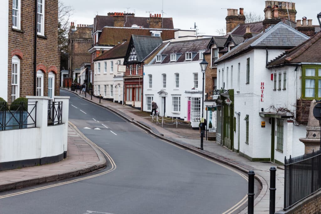 Harrow on the Hill, main street
