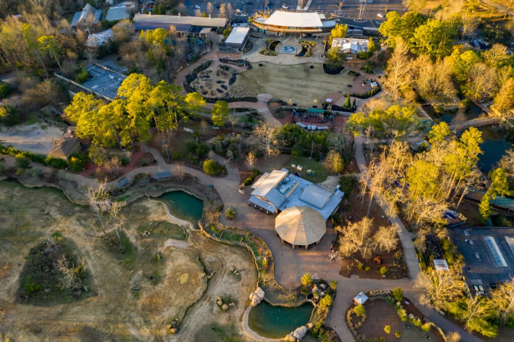 Birmingham Alabama Zoo aerial photo
