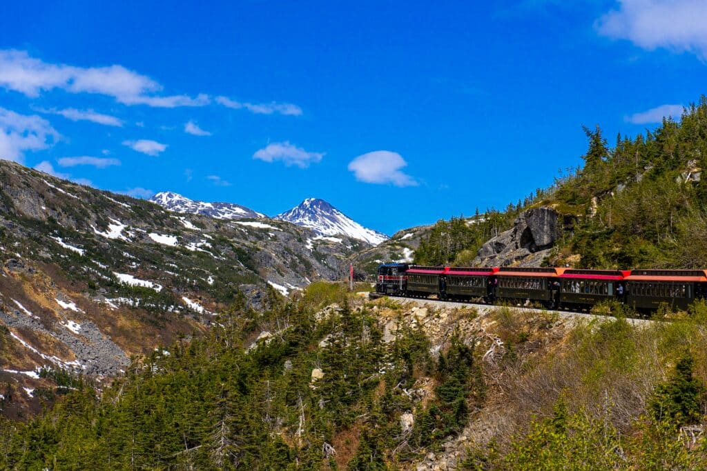 White Pass and Yukon Railroad in Skagway, Alaska