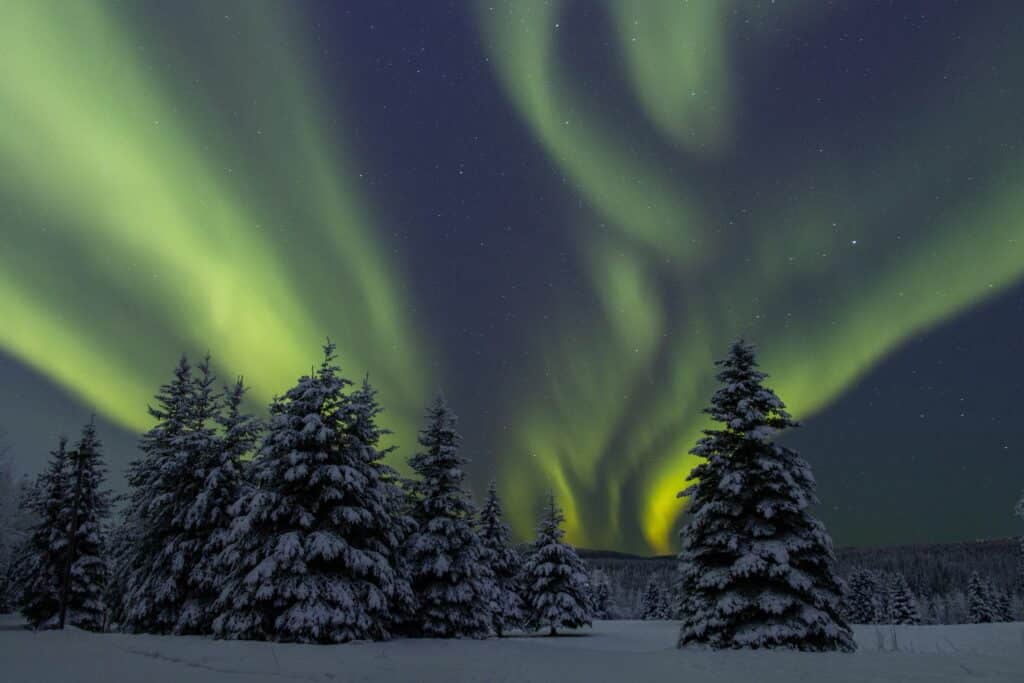 This picture was taken in Fairbanks Alaska, one of the best places to see the northern lights.