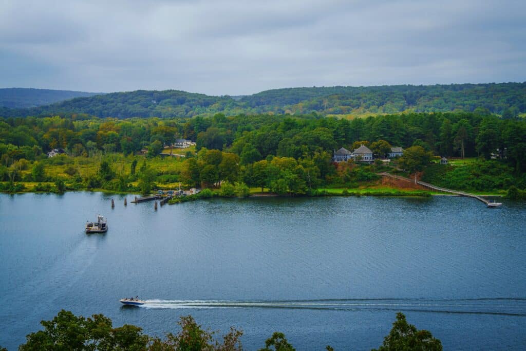 The Hadlyme Ferry, or Chester-Hadlyme Ferry, launched in 1769, still transports goods and people across the Connecticut River, a historic route vital during the Revolutionary War and active today