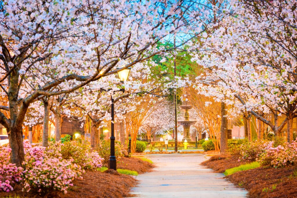 Macon, Georgia, USA in the spring.