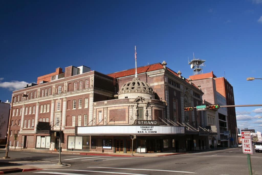 The historic Strand Theater located in downtown Shreveport