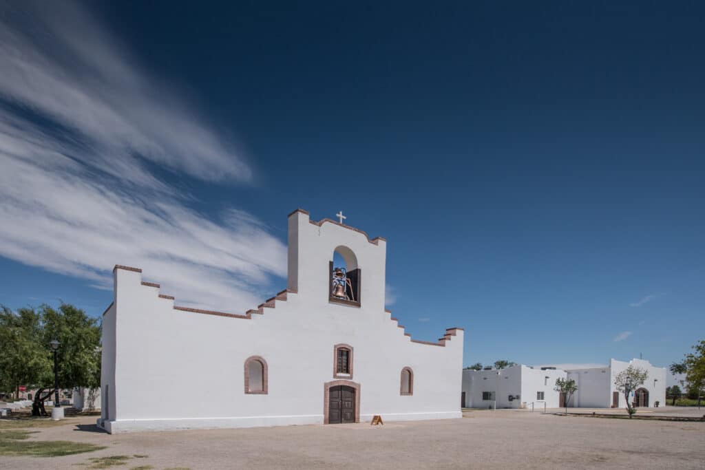Exterior Left Side Historic Mission El Paso, Texas