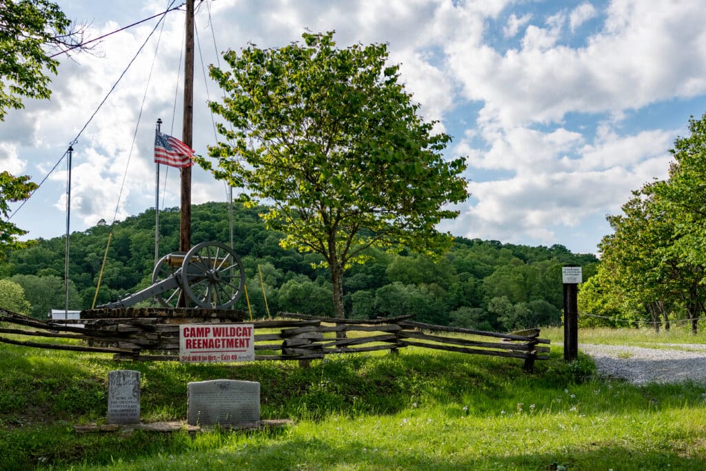 London, Kentucky/USA: Original site of the Confederate encampment for the Battle of Camp Wildcat in October 1861. This was one of the earliest battles in the American Civil War.