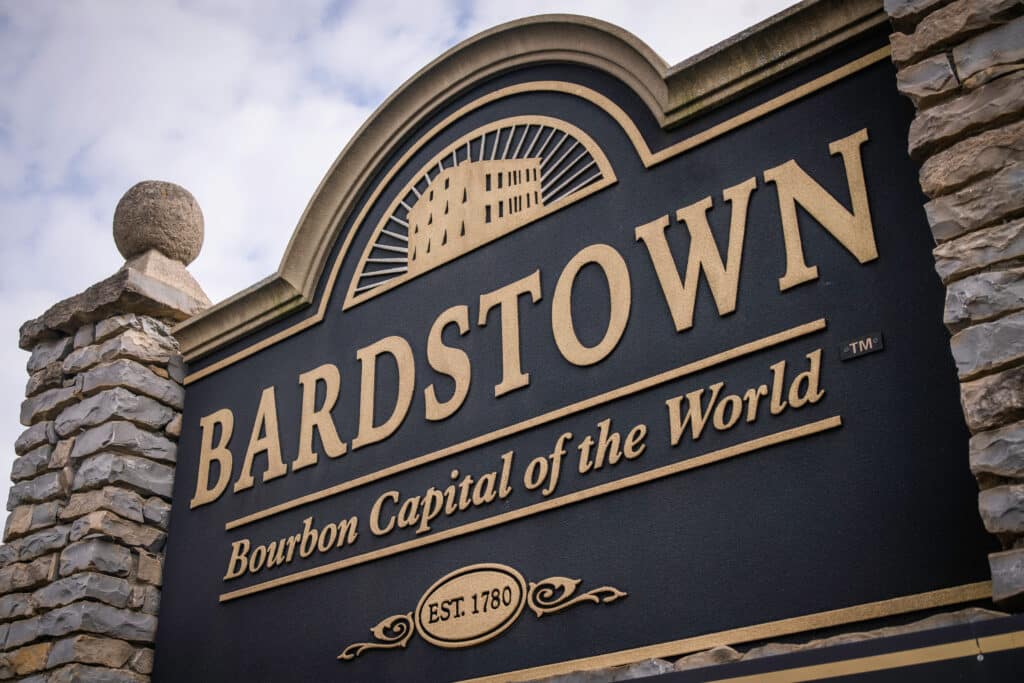 Bardstown, Kentucky: Bardstown welcome sign