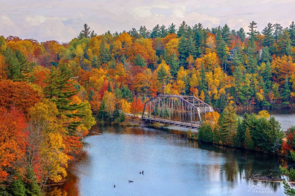 Marquette Michigan and surrounding area in the fall