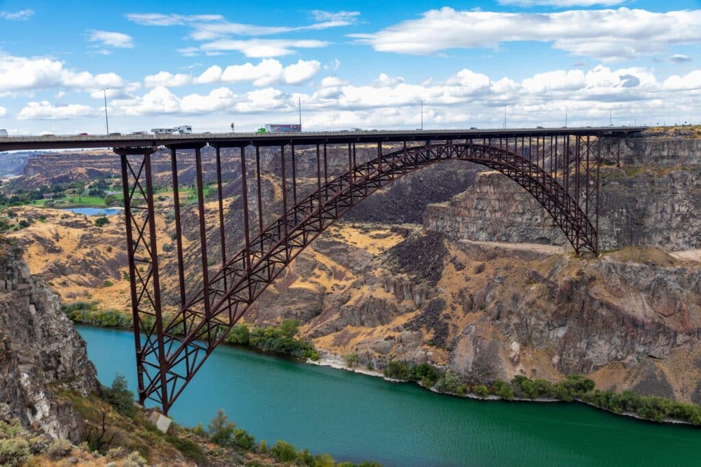 Perrine Bridge over Snake River at Twin Falls, Idaho, USA