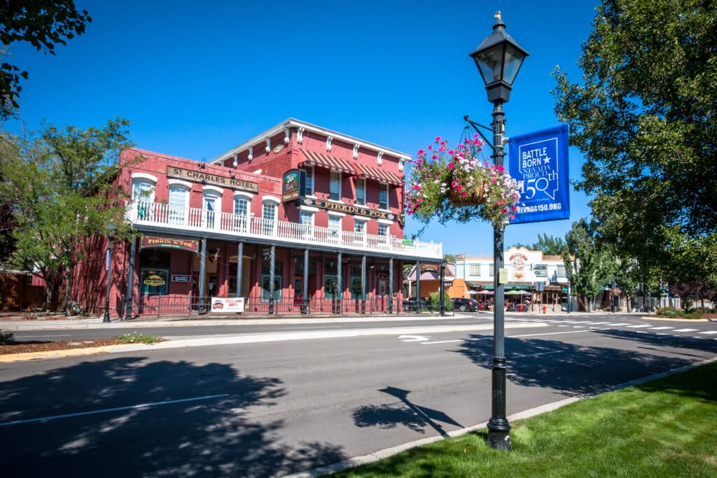 Historic downtown Carson City, Nevada.