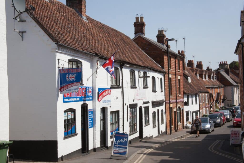 Views of Wantage town centre in Oxfordshire in the United Kingdom