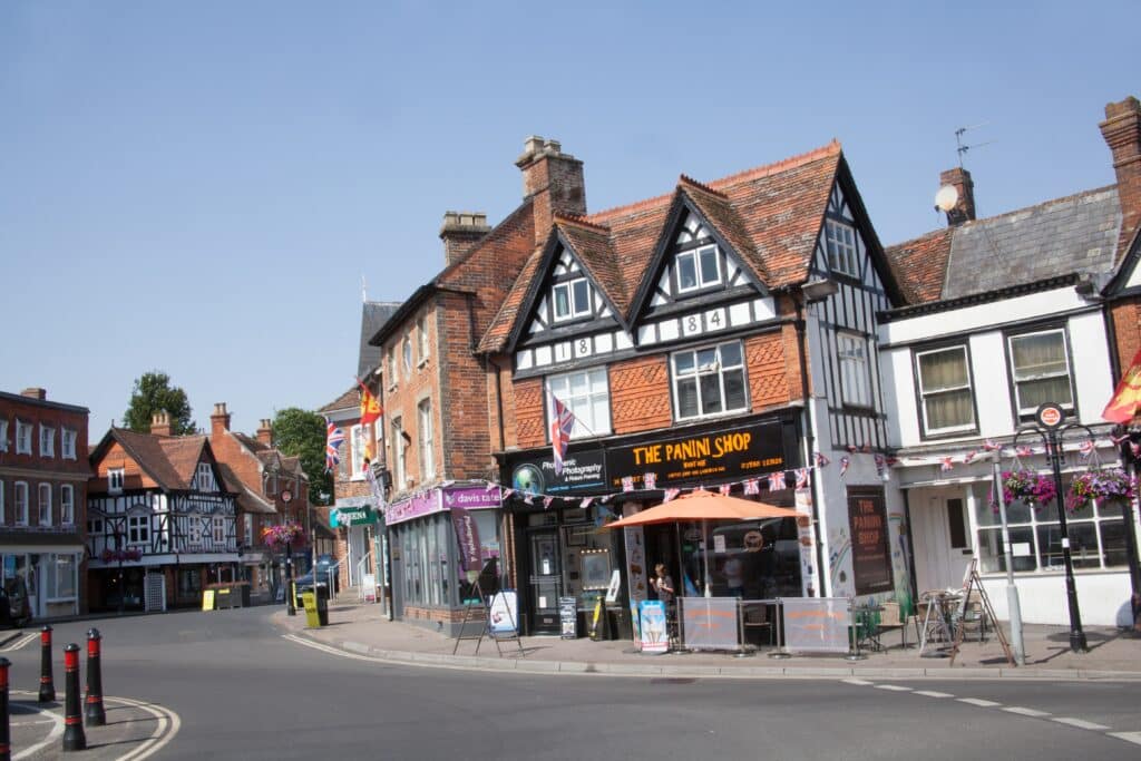 Views of Wantage town centre in Oxfordshire in the United Kingdom