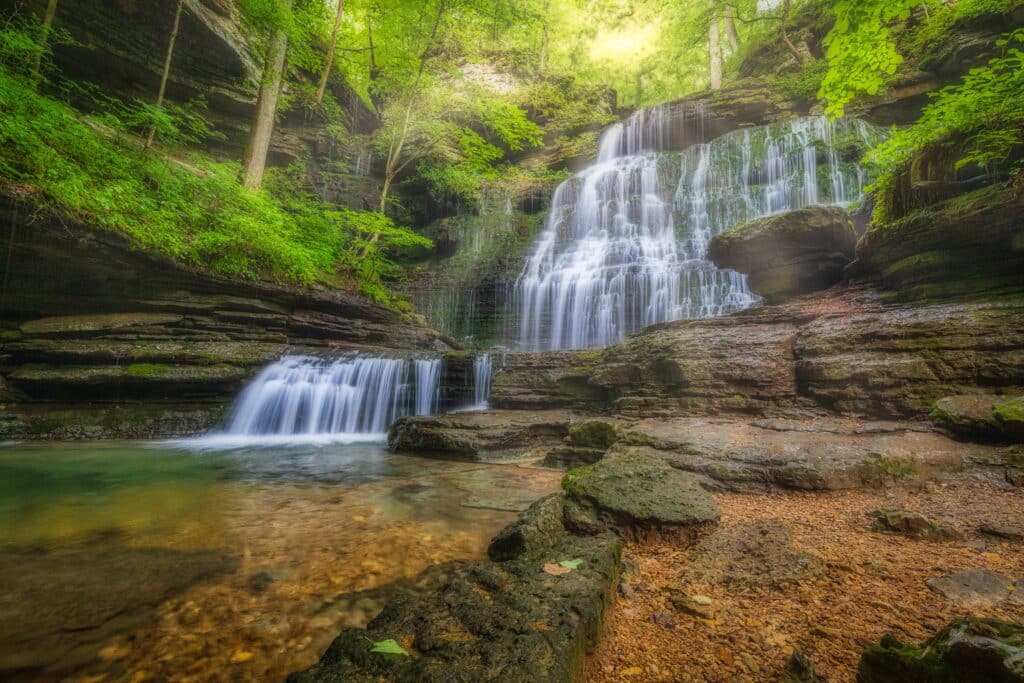 Tennessee Machine Falls Waterfall in the Spring