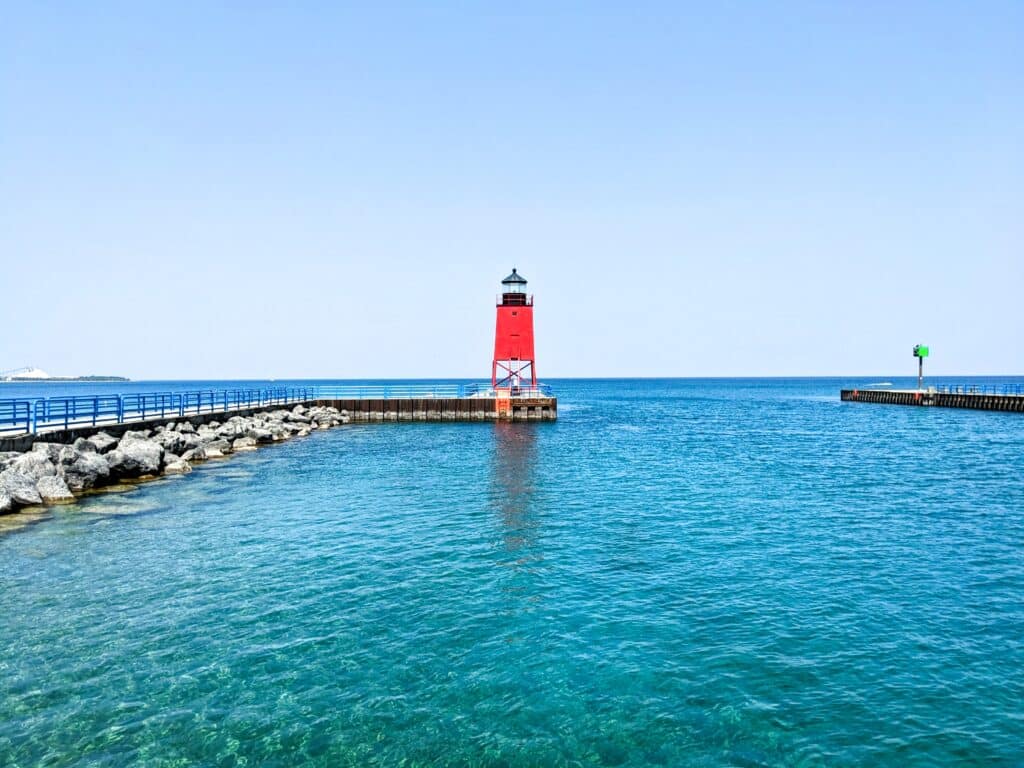 Charlevoix South Pierhead Lighthouse Lake Michigan