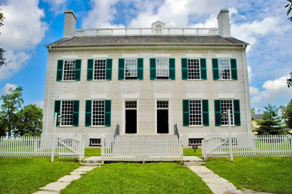 The center family dwelling Historic Shaker Village of Pleasant Hill Kentucky KY