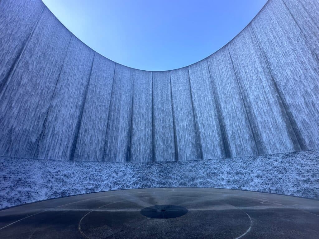Gerald d Hines Water wall park is an unforgettable, iconic feature in Houston.