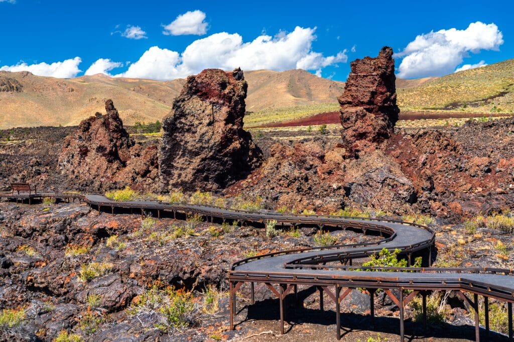 North Crater Flow Trail at Craters of the Moon National Monument in Idaho, United States