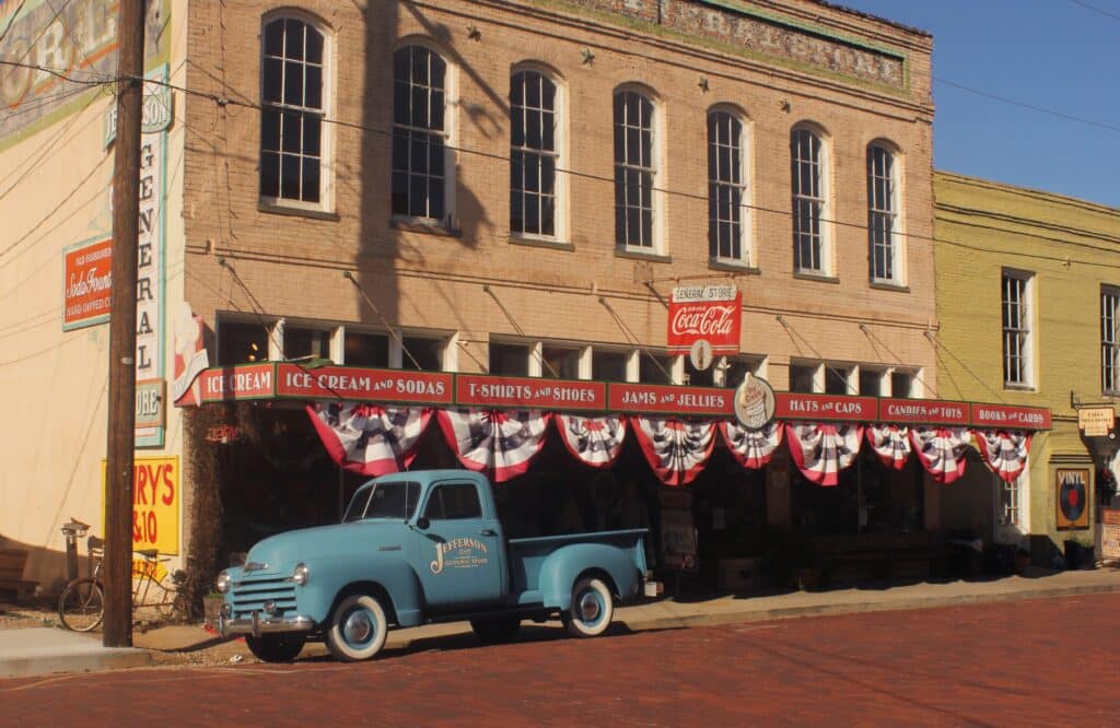 Jefferson TX: Historic Jefferson General Store located in downtown Jefferson, TX