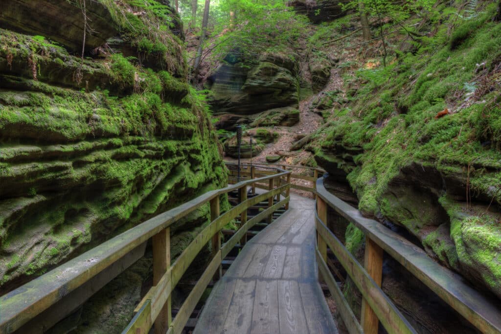 Witches Gulch is a hidden Attraction in Wisconsin Dells and can only be reached by Boat
