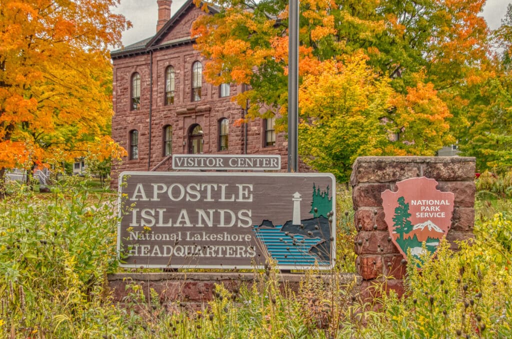 Bayfield, Wis, USA,
Apostle Island Visitor Center in Bayfield, Wisconsin during October