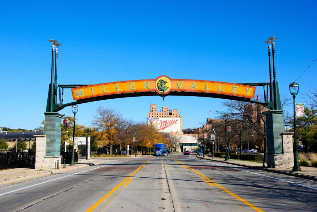 The Miller Brewery complex in Milwaukee, Winsconsin
