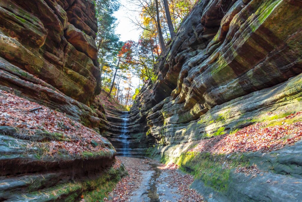 Starved Rock State Park view in Illinois of USA