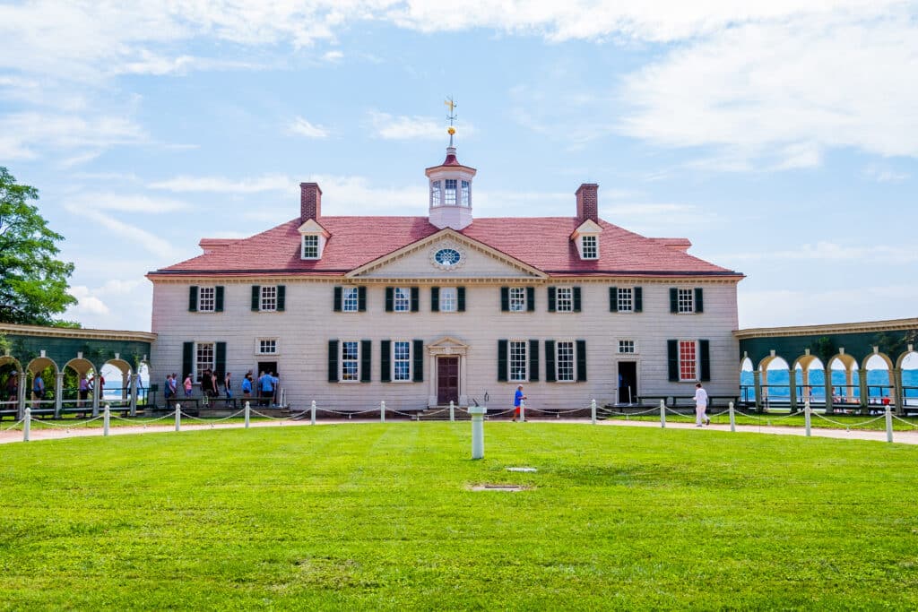 President George Washington home at Mount Vernon in Virginia: USA