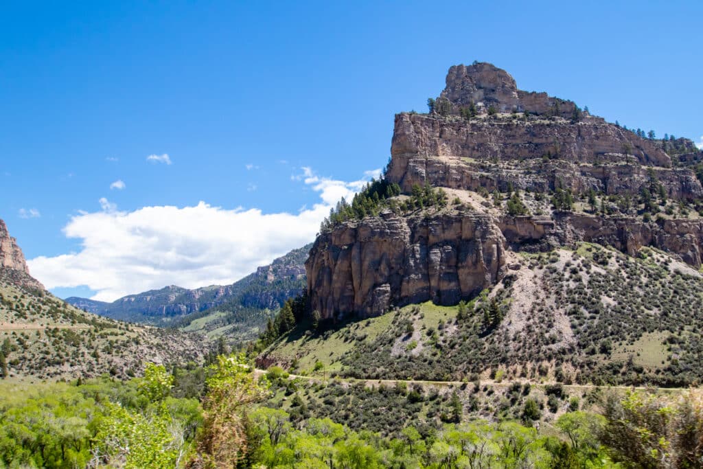 Bighorn National Forest near Ten Sleep, Wyoming in June, Horizontal