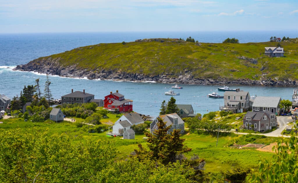 Summer day on Monhegan Island Maine