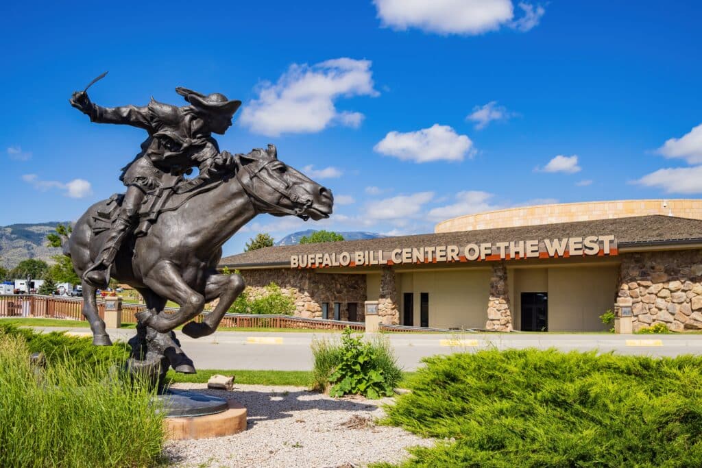Sunny view of the Buffalo Bill Center of the West