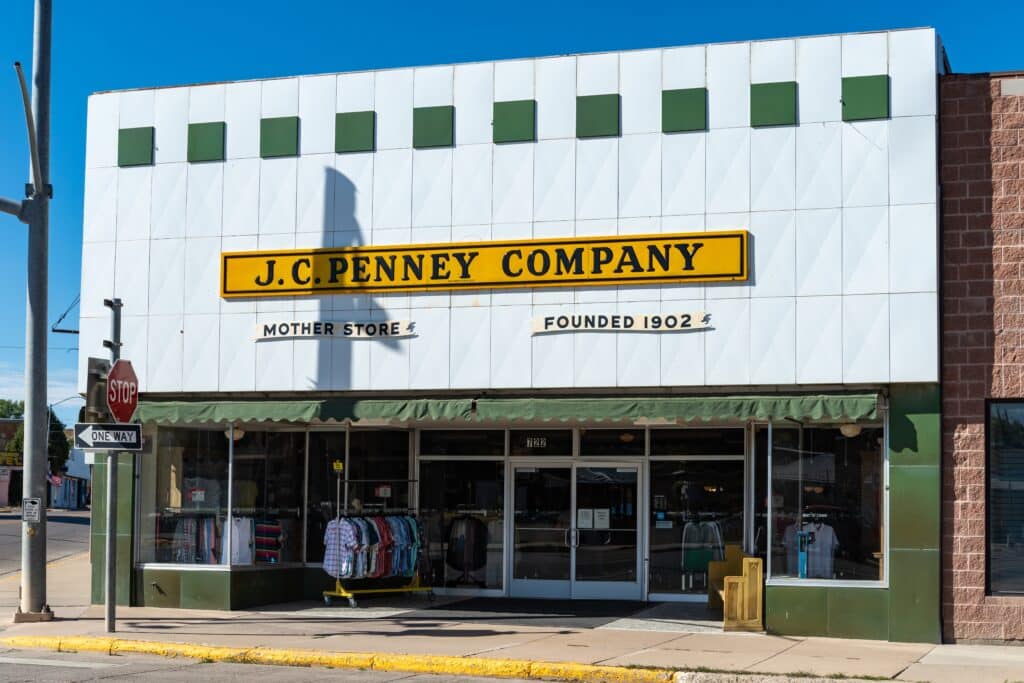 Kemmerer, Wyoming United states September 2 2019 JC Penny company mother store founded 1902