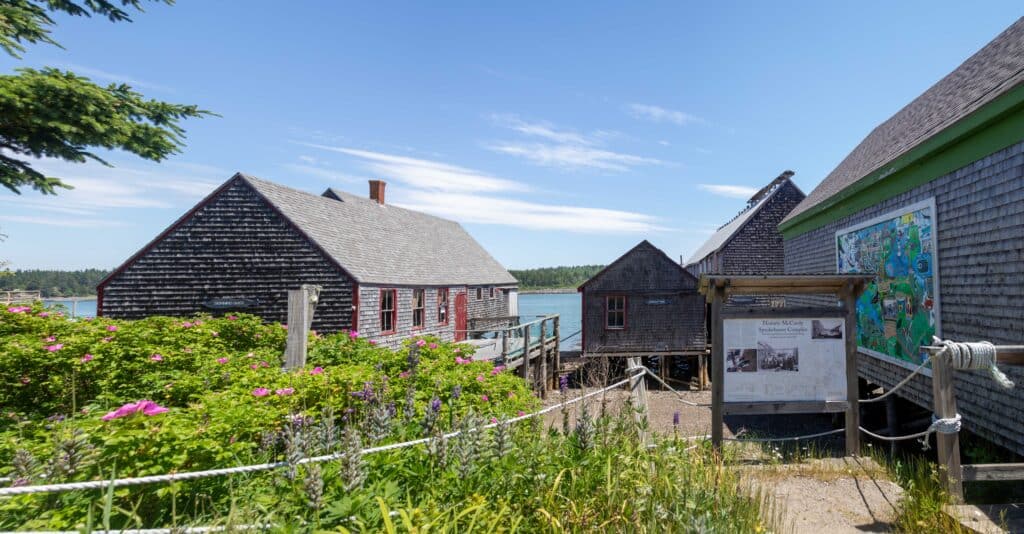 Lubec, Maine: Historic McCurdy Smokehouse in Lubec, Maine.