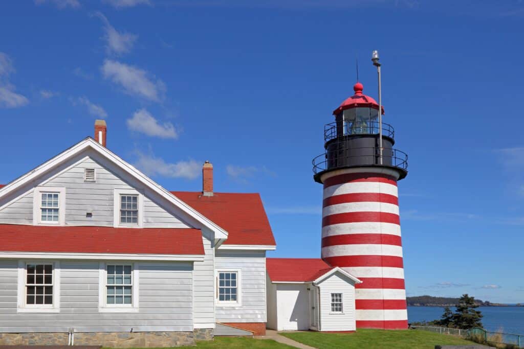 West Quoddy Lighthouse, Lubec, Maine, USA