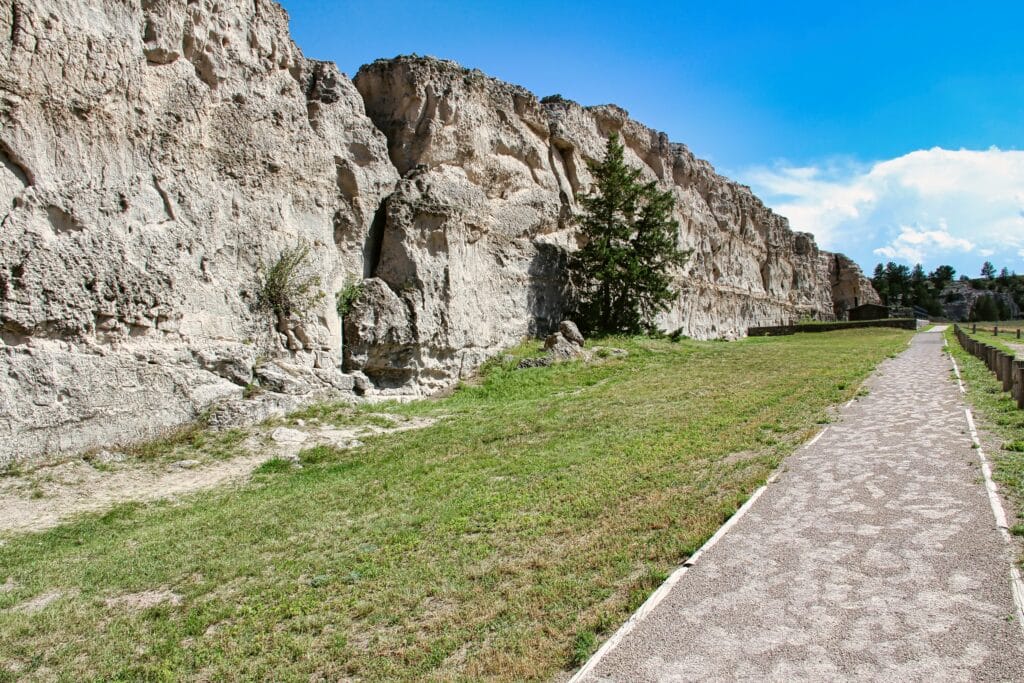 On the Trail at Register Cliff State Historic Site near Guernsey in Southeastern Wyoming.