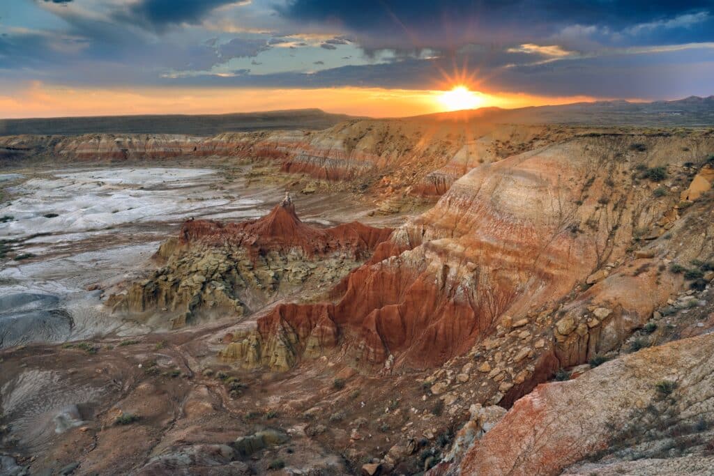 Greybull, Wyoming, USA: Devil’s Kitchen Badlands near Greybull