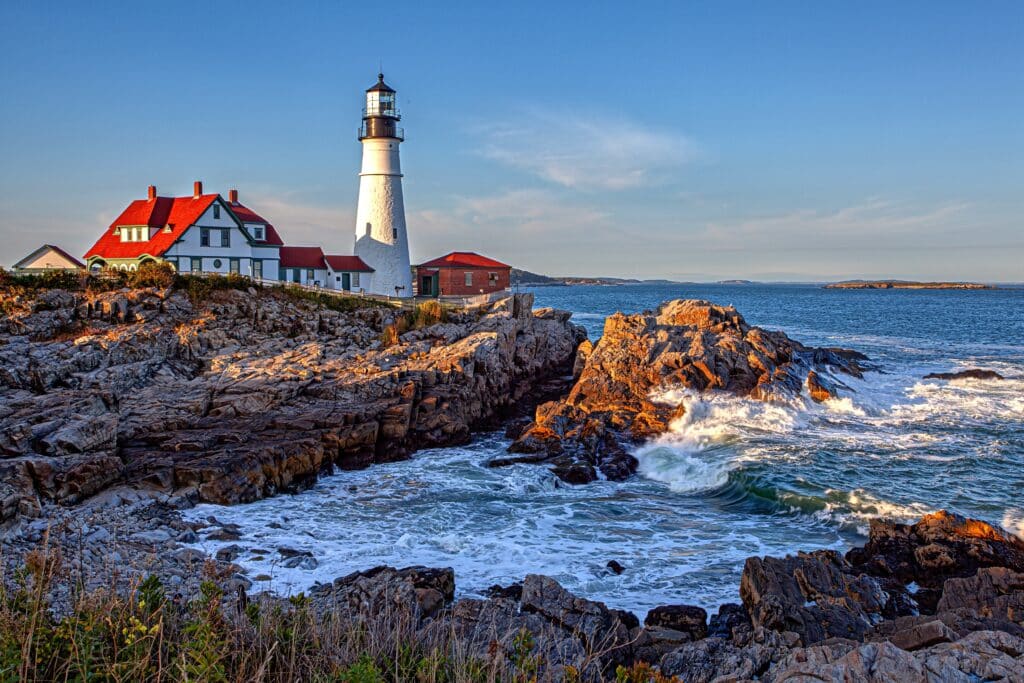 Portland Head Light is a historic lighthouse in Cape Elizabeth, Maine.