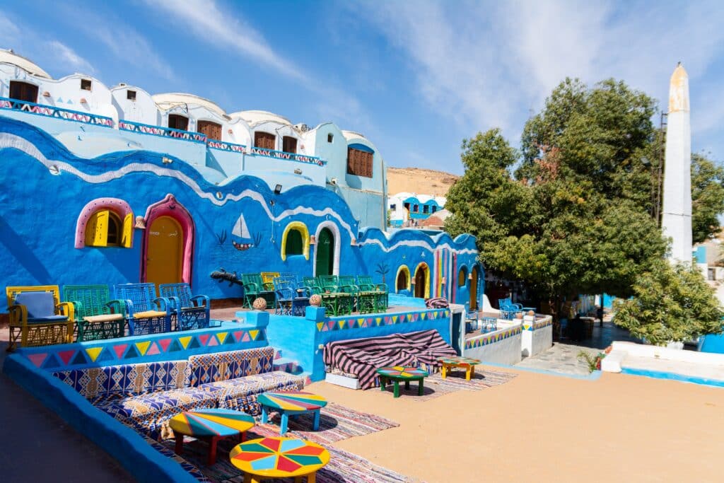 Colorful Nubian Houses in Aswan – A Glimpse of Egypt’s Vibrant Culture