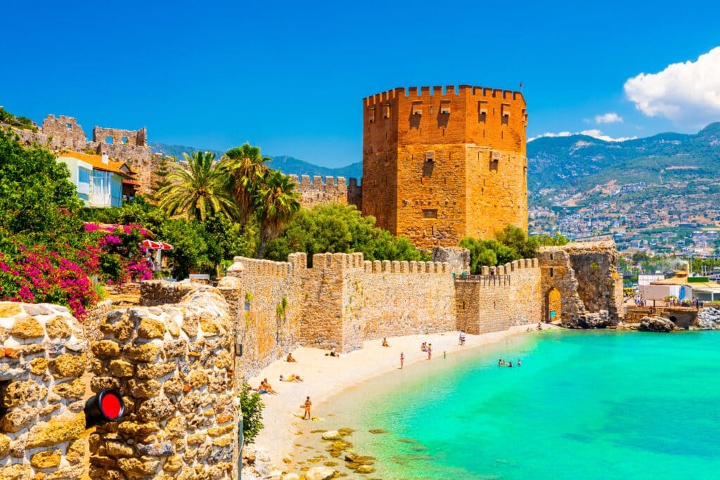 The harbor of Alanya on a beautiful summer day. Turkey
