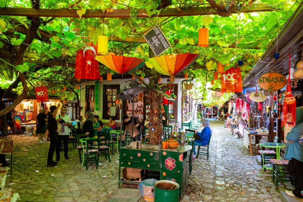 Yemeniciler Arastasi or Arasta Bazaar view in Safranbolu. Safranbolu Karabuk Turkey