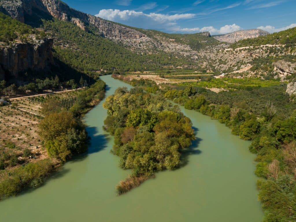 The Göksu River in Silifke. Mersin province. Turkey country